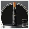 Hengdun Light luxury solid wood handle fully automatic three-fold sunshade umbrella, black rubber sun protection and UV protection, enlarged double-person umbrella for both weather and rain, gift box packaging, can be printed with LOGO, business gift advertisement, folding umbrella Specification image